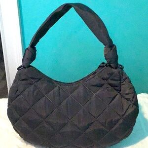 Final sale price❗️ NWT INC gray slate nylon quilted bag